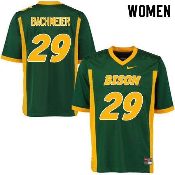 Women #29 Eric Bachmeier North Dakota State Bison College Football Jerseys Sale-Green
